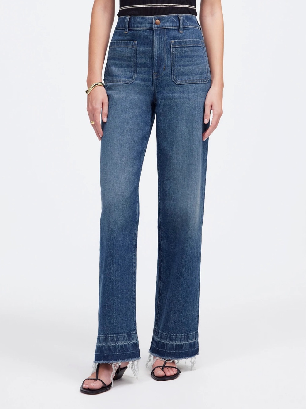NWT Madewell Emmett High-Rise Wide Leg Women Jeans